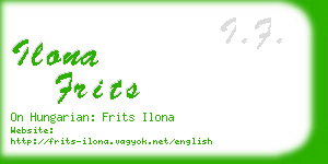 ilona frits business card